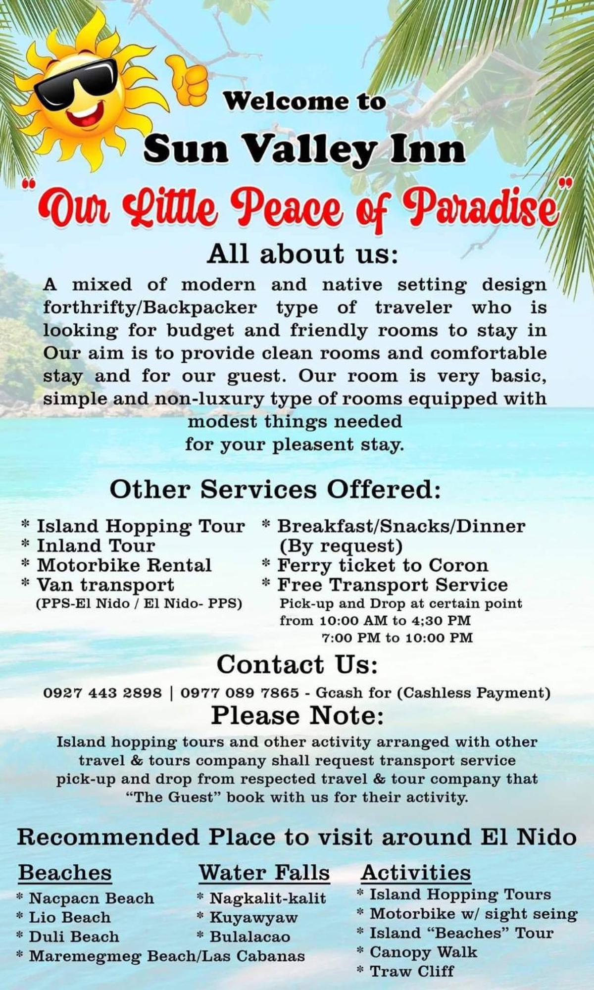 El Nido Hostel Sun Valley Kültér fotó